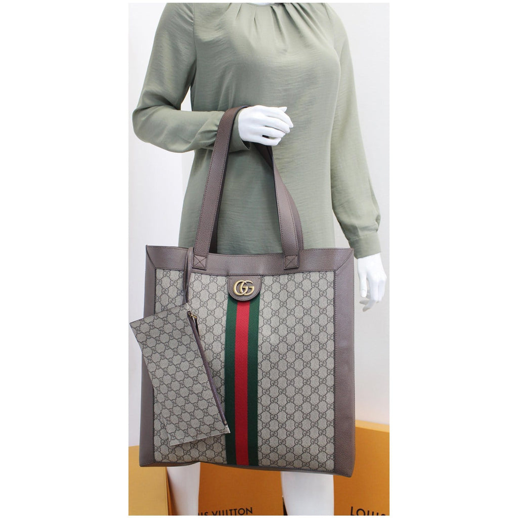 GUCCI Ophidia Soft GG Supreme Large Tote Bag Beige 519335