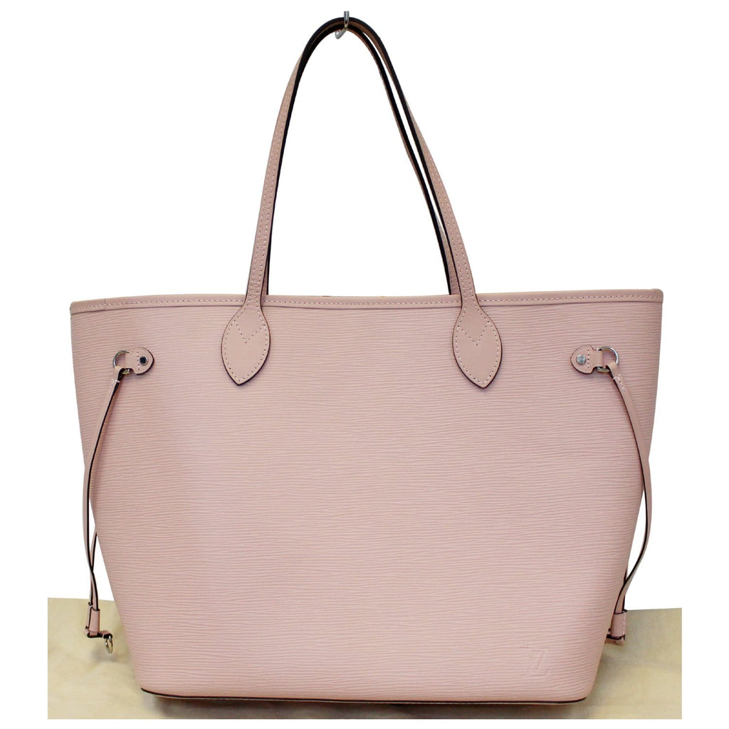LOUIS VUITTON Grenat pink Epi leather NEVERFULL MM Shopper Bag For