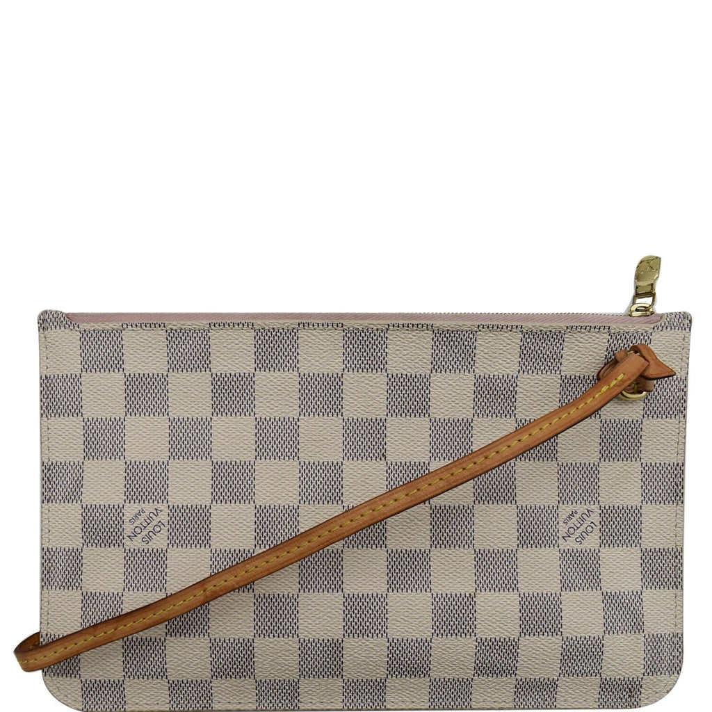 The Baby Falcon - Damier Azur with Rose Gold Card Holder/Wristlet