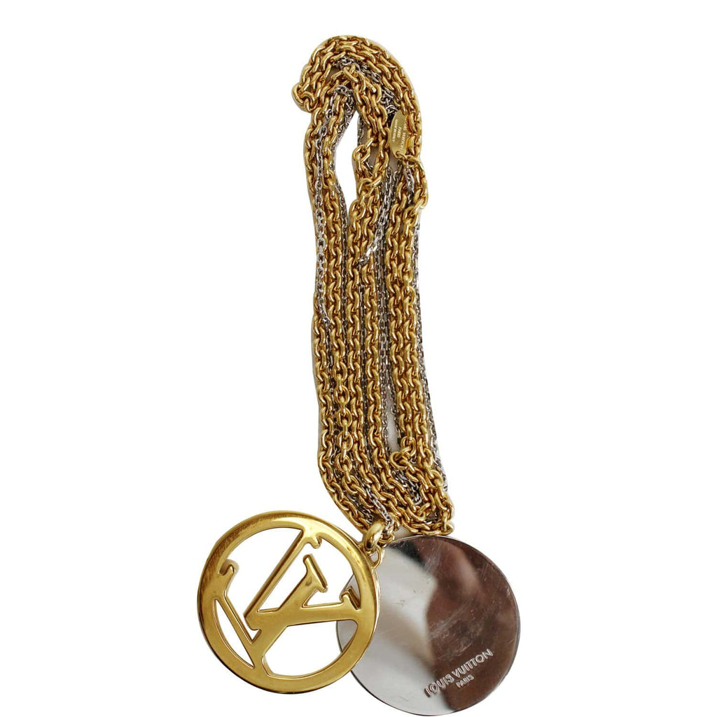 Louis Vuitton Garden Louise Long Pendant Necklace - Gold-Tone