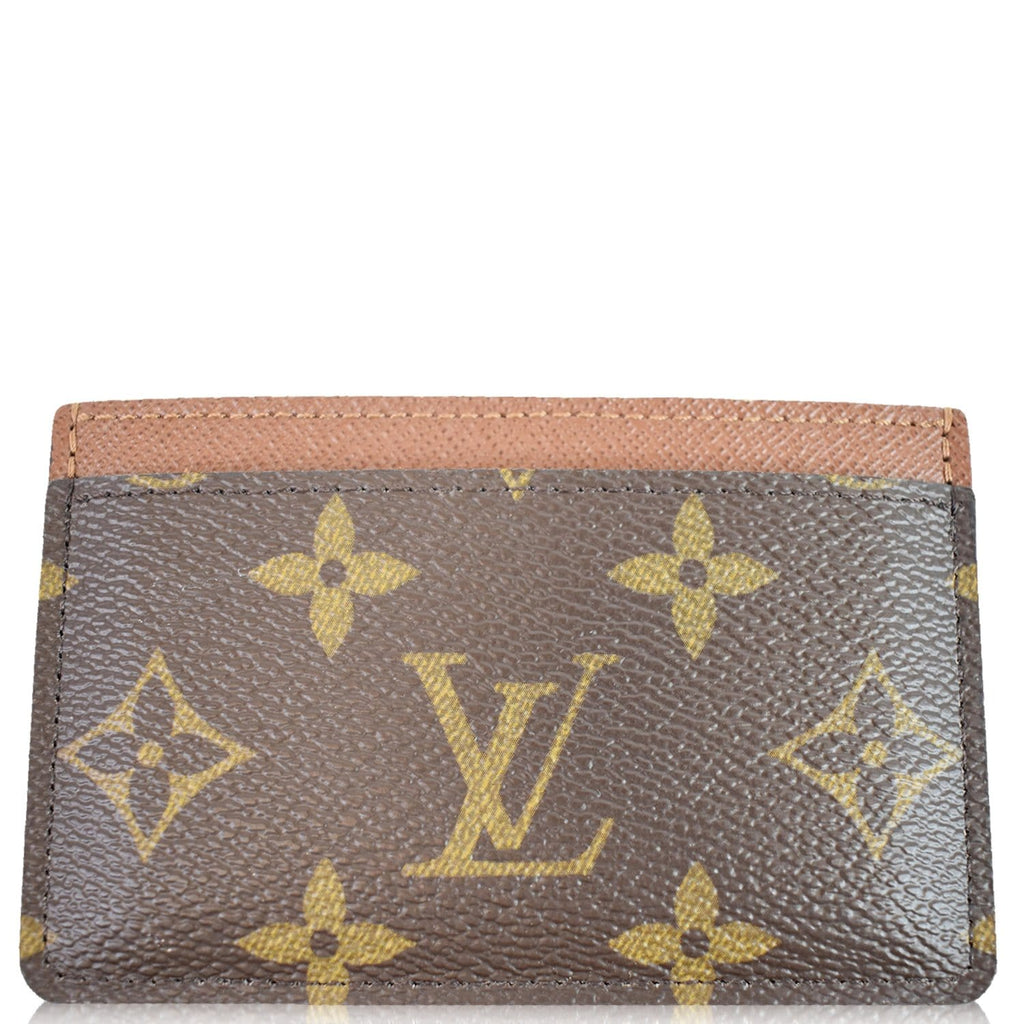 Louis Vuitton Card Holder in Monogram Canvas & Armagnac M61733 Used