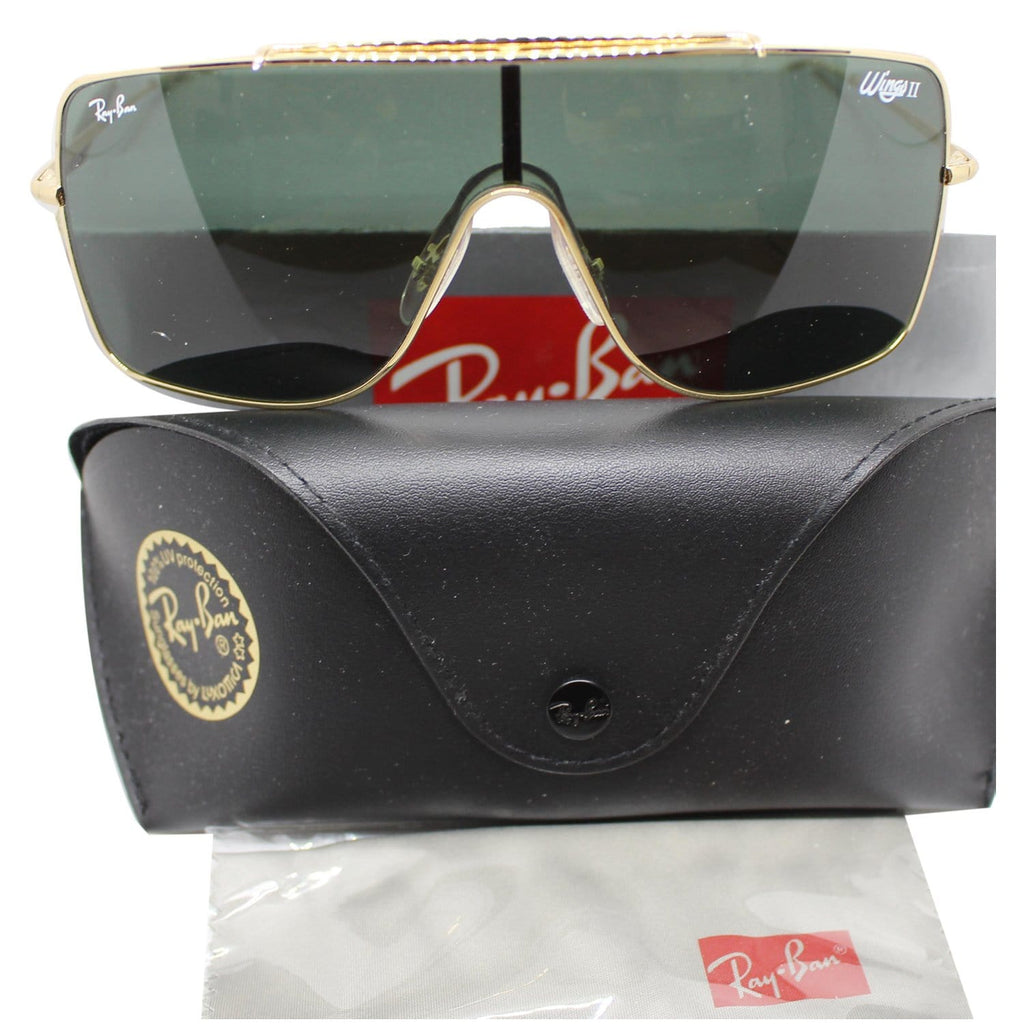 Ray-Ban Wings II Men Sunglasses Dark Green Classic Lens