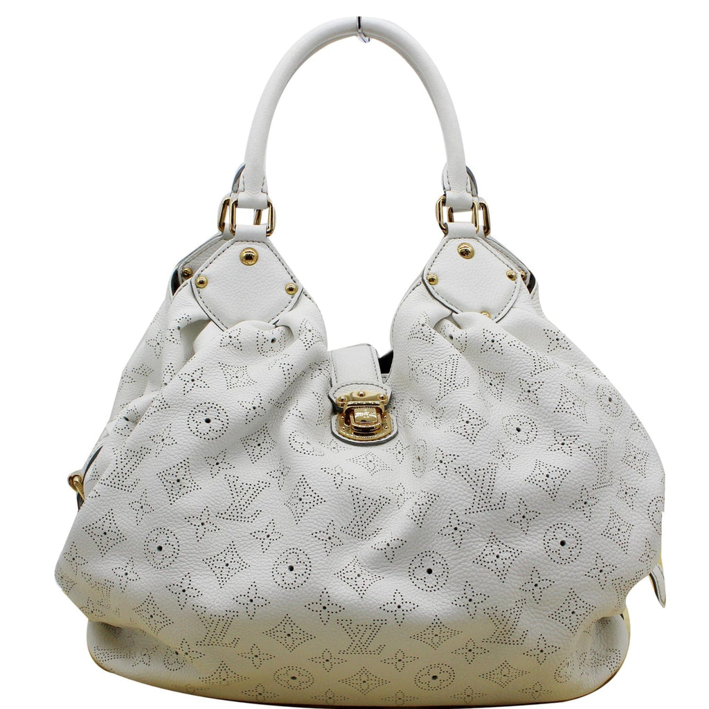 Mahina leather tote Louis Vuitton White in Leather - 30387833