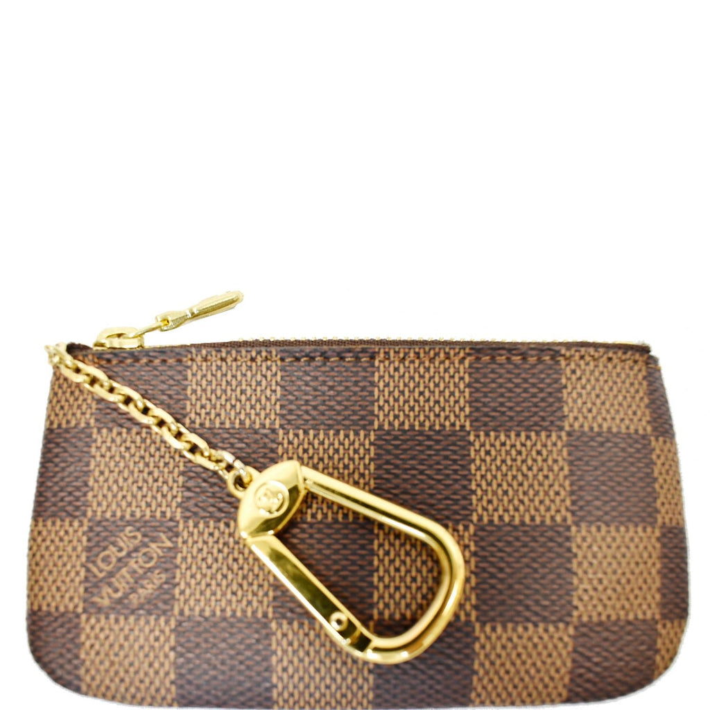 Louis Vuitton Key Pouch Damier Ebene Coin Pouch Wristlet N62658 a1007 Brown  Leather ref.641220 - Joli Closet