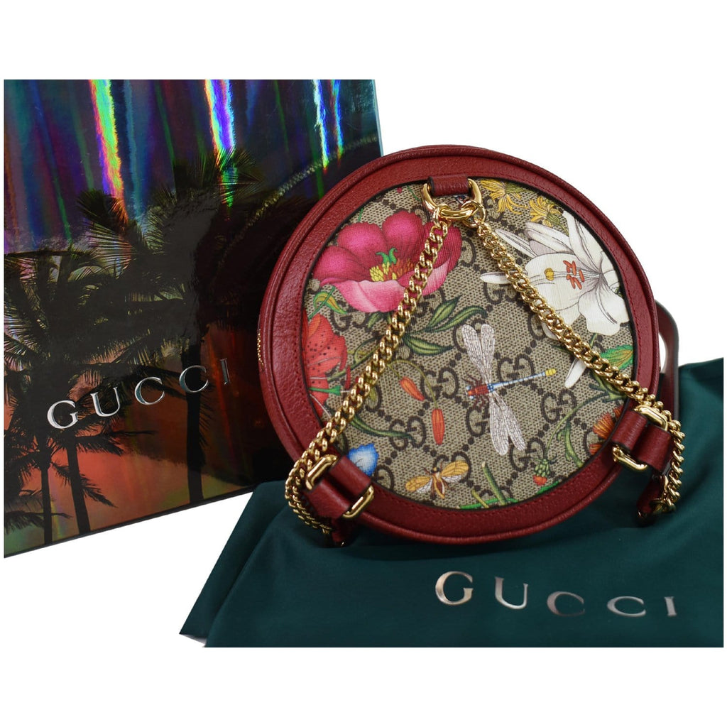 Gucci Ophidia GG Floral Mini Supreme Backpack Bag - DDH