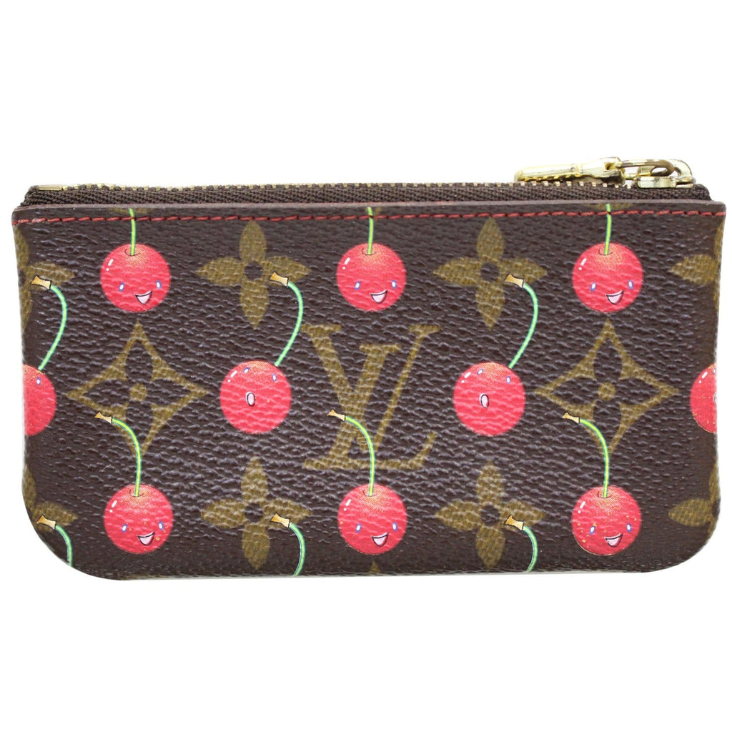 LOUIS VUITTON Monogram Cerises Key Pouch 196626