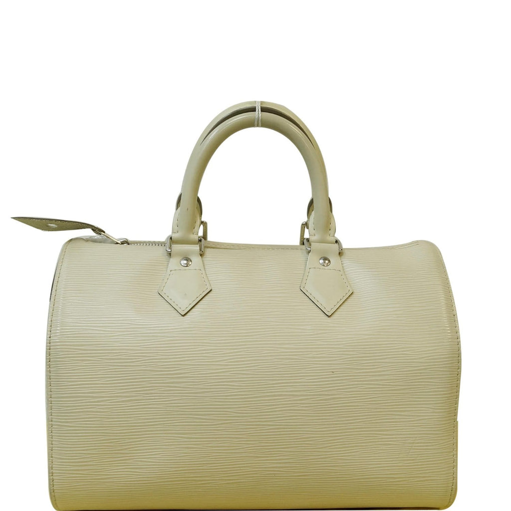 Speedy leather handbag Louis Vuitton Beige in Leather - 22460688