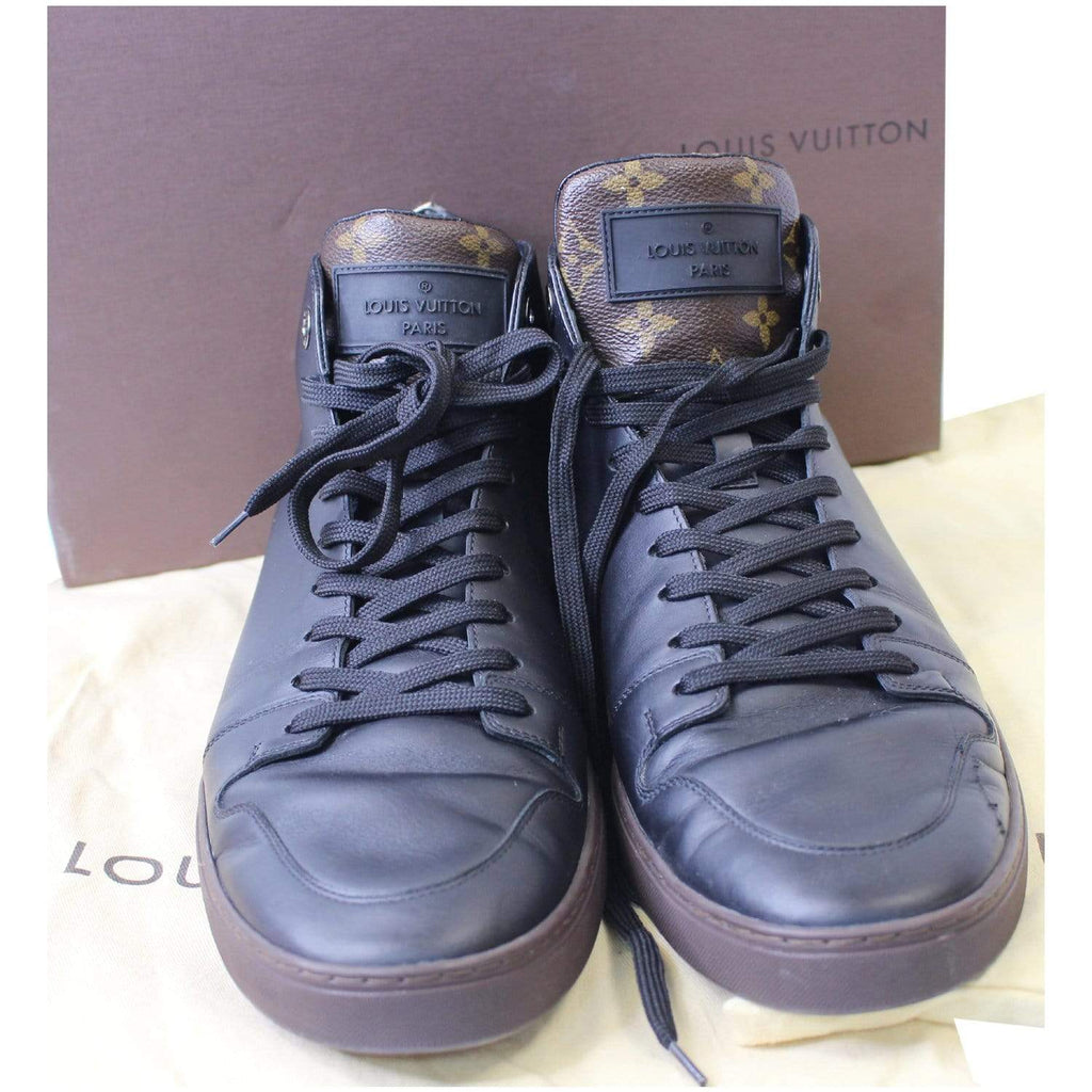 LOUIS VUITTON Monogram Canvas Squad Line High-Top Sneakers shoes