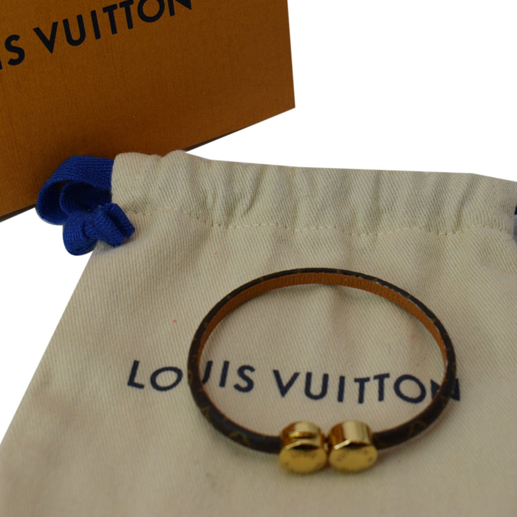 Louis Vuitton Historic Mini Monogram Bracelet - Brown, Gold-Plated Bangle,  Bracelets - LOU797431