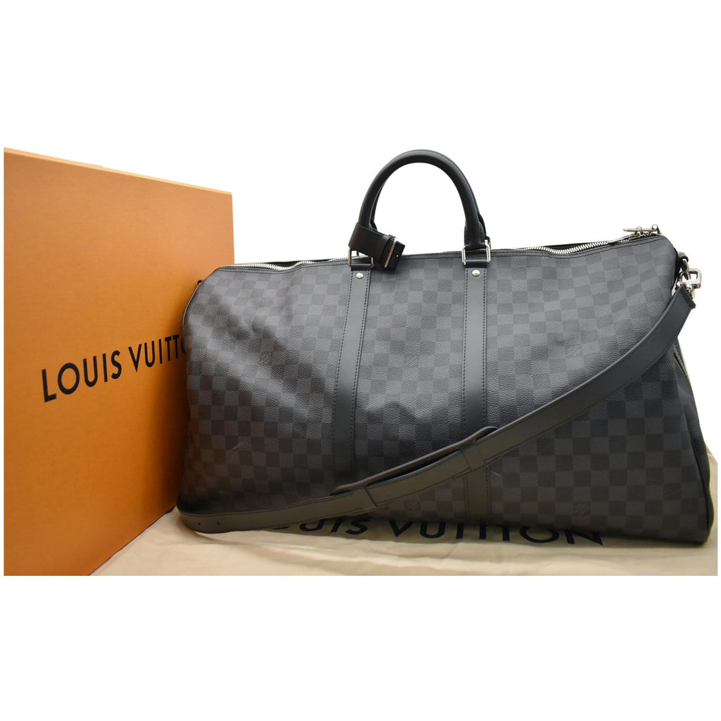 Louis Vuitton Keepall Bandoulière 55 Damier Graphite Pixel