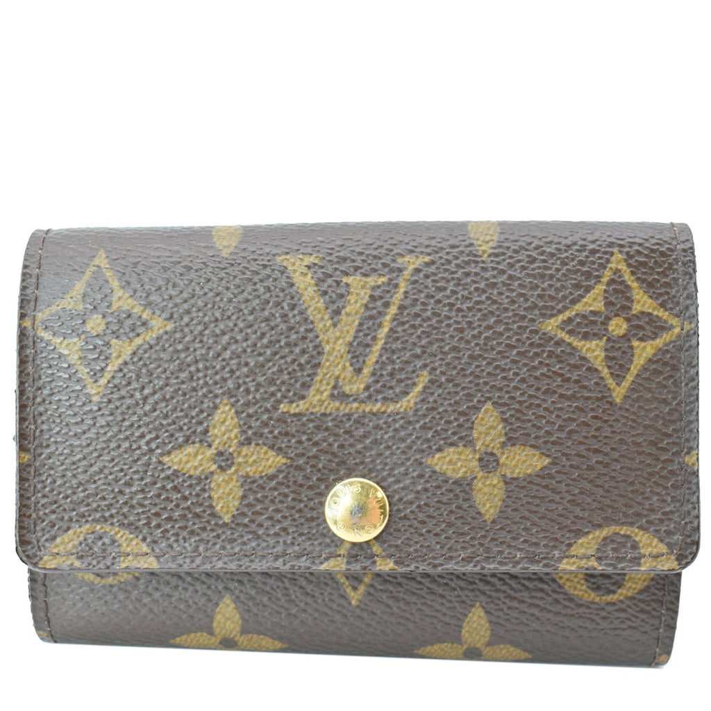 Louis Vuitton, a monogram canvas card holder and a key holder