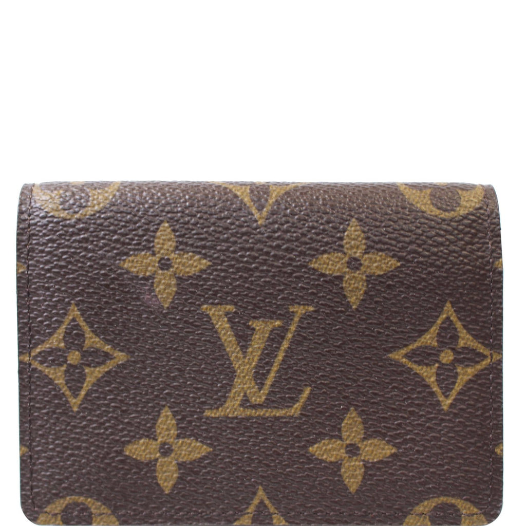 Louis Vuitton Envelope Business Card Holder Monogram Canvas Brown 1733431