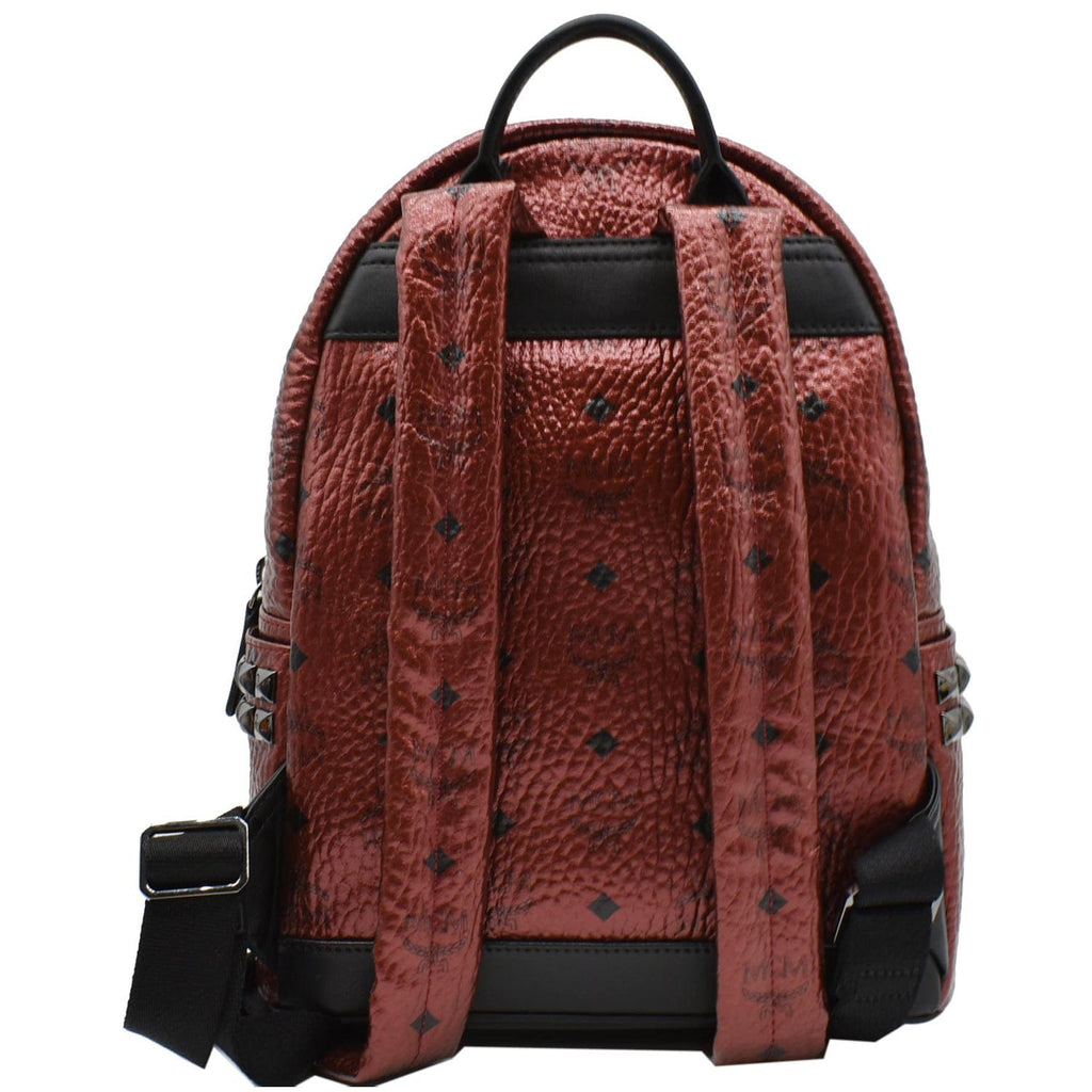 Red MCM Visetos Stark Backpack – Designer Revival