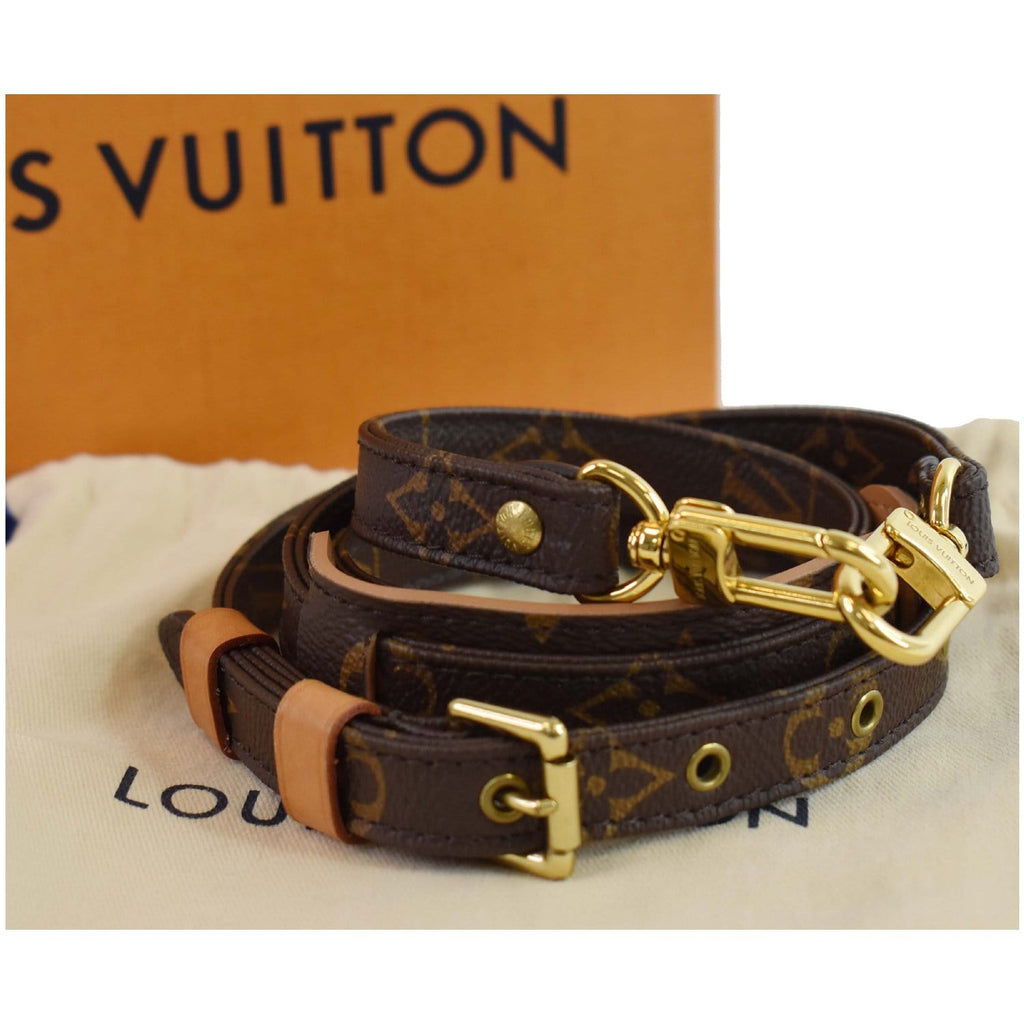 Louis Vuitton Adjustable Shoulder Strap Monogram Canvas 16mm Brown 2397353