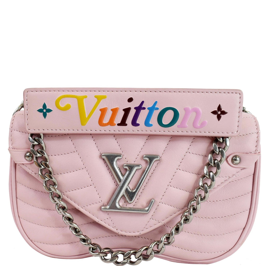 New wave leather handbag Louis Vuitton Pink in Leather - 35470877