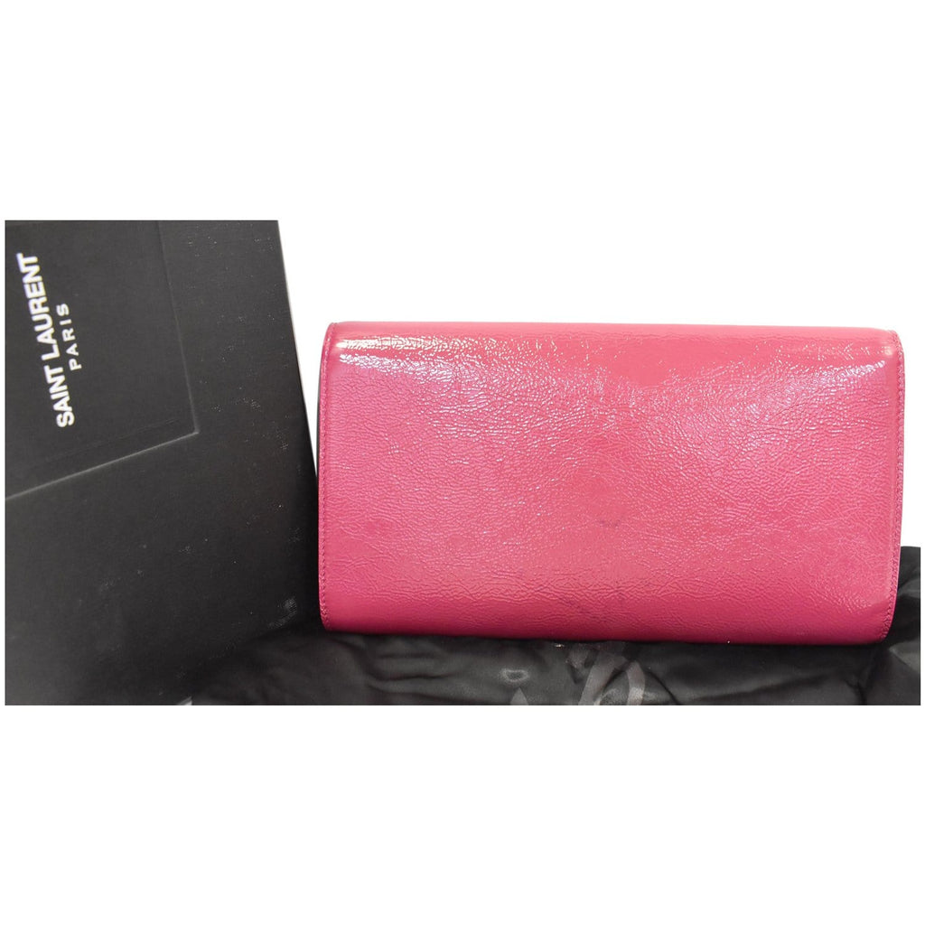 Belle de jour glitter clutch bag Yves Saint Laurent Pink in