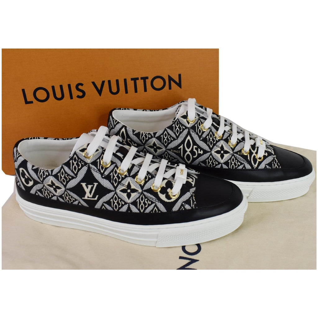 LOUIS VUITTON Jacquard Since 1854 Stellar Sneakers 35.5 Bordeaux 1055391