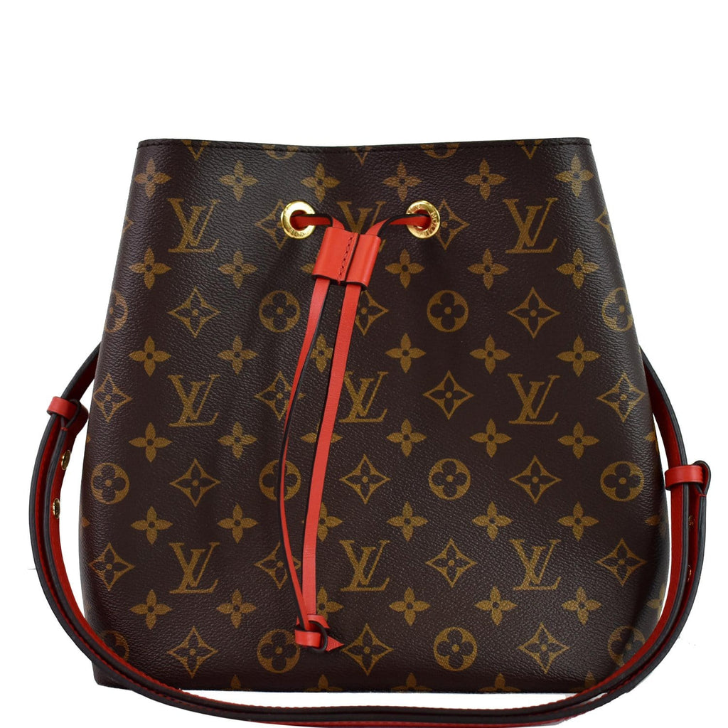 LOUIS VUITTON Neonoe Monogram Canvas Crossbody Bag Coquelicot - 10% OF