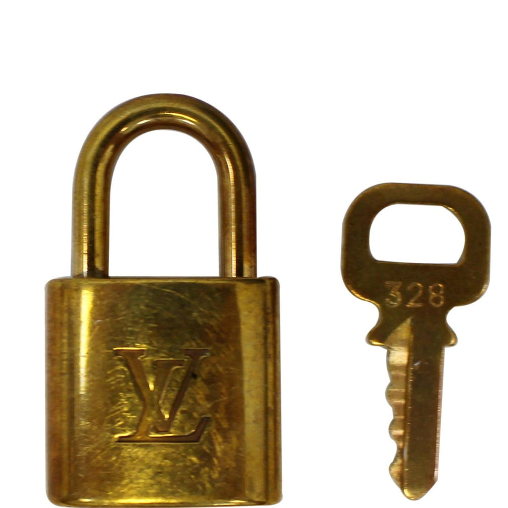 Louis Vuitton PadLock & Key Any # Brass Gold Charm Lock 💯% AUTHENTIC