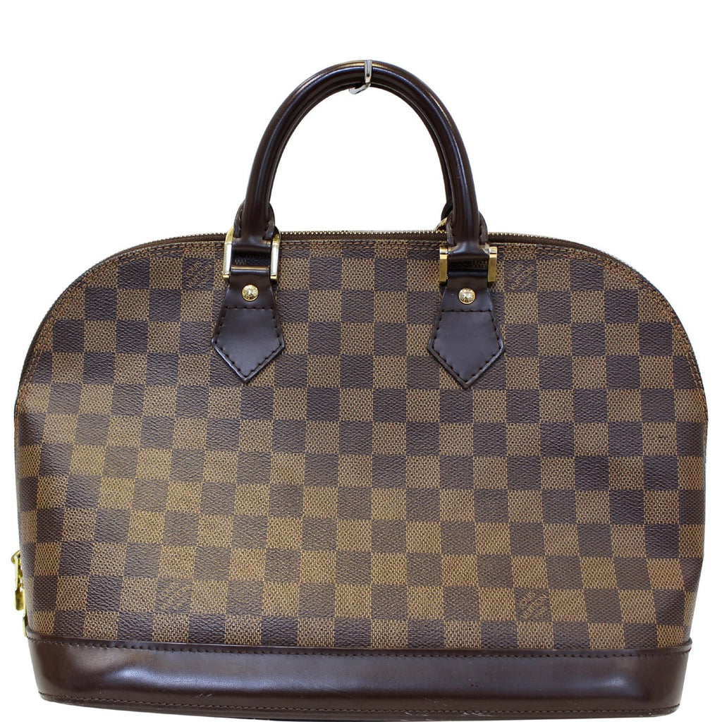Alma handbag Louis Vuitton Brown in Fur - 26811215