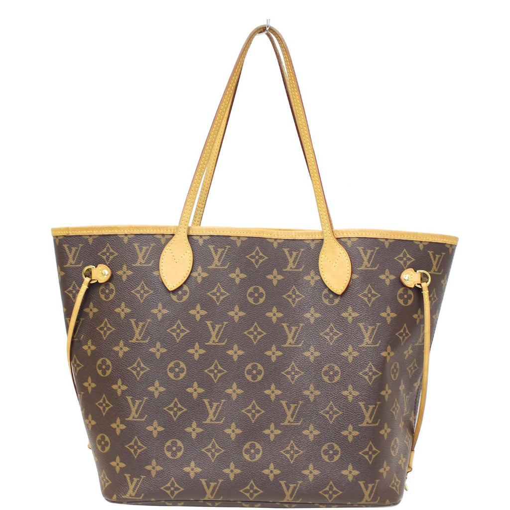 Neverfull leather tote Louis Vuitton Brown in Leather - 18570165