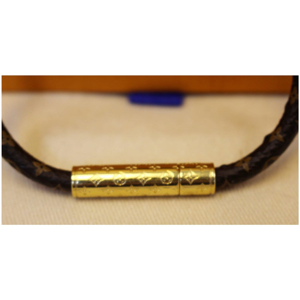 Louis Vuitton LV Confidential Canvas Wrap Bracelet - Brown, Brass Wrap,  Bracelets - LOU781017
