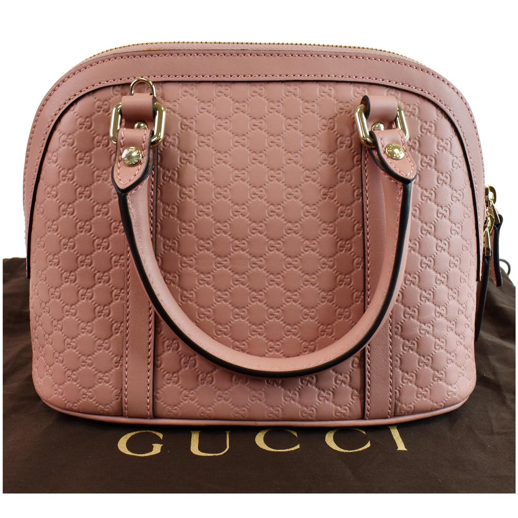 NEW Gucci Leather Mini GG Guccissima Dome Satchel Crossbody Shoulder 449654