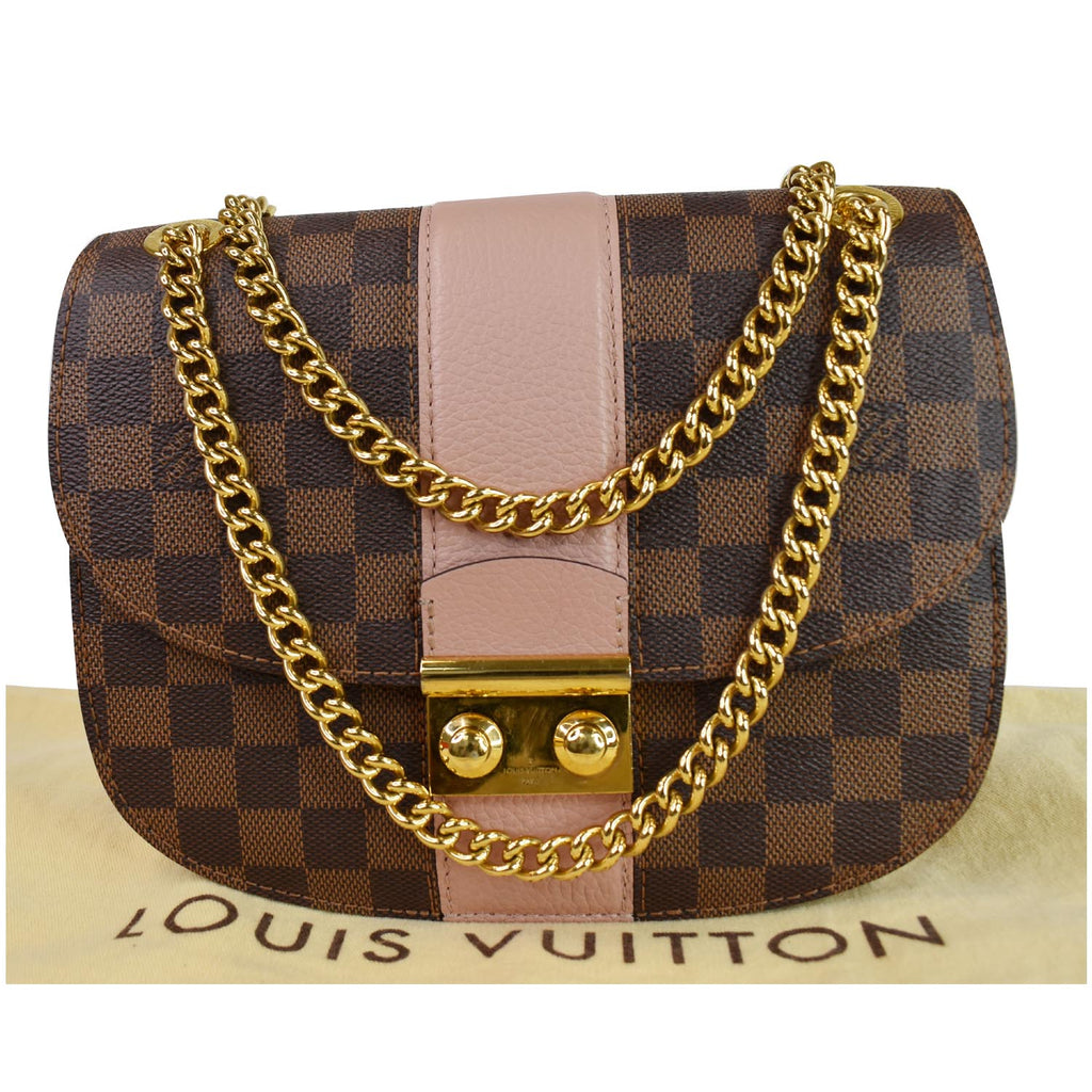 LOUIS VUITTON Wight Damier Ebene Shoulder Crossbody Bag Magnolia-US