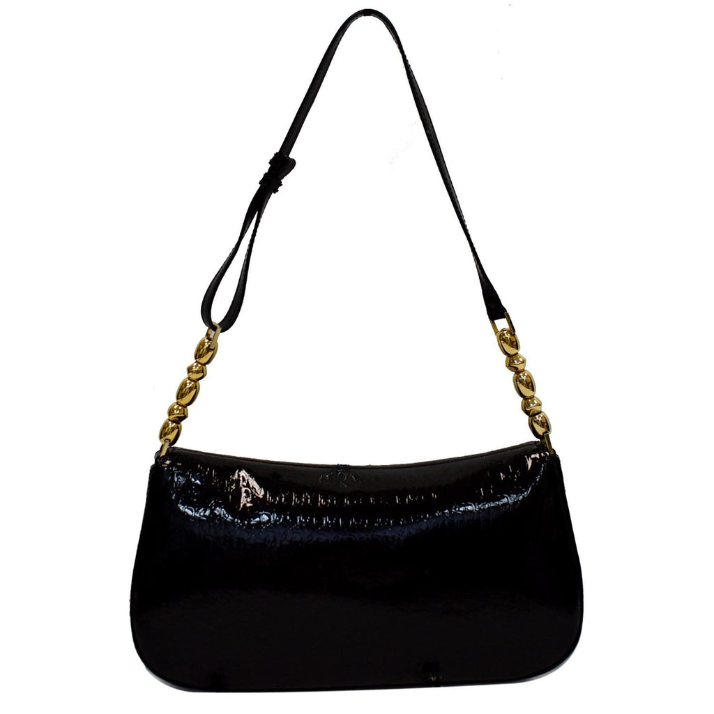 Christian Dior Handbags - Maris Pearl Black Patent Leather Bag