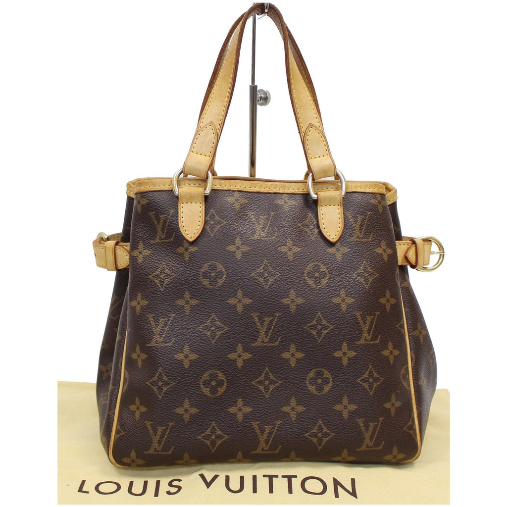 Louis Vuitton Batignolles Vertical Monogram Canvas Leather Tote Bag –  Brandoll