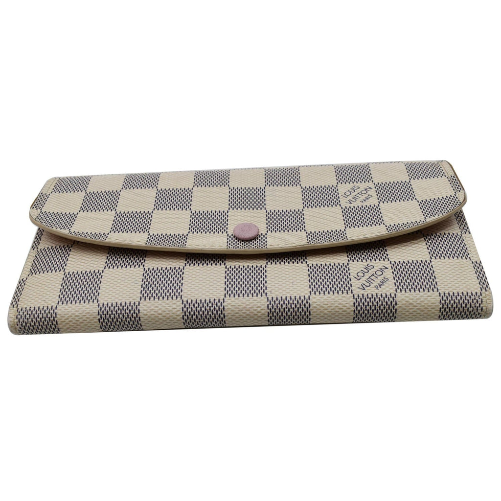 Louis Vuitton White & Blue Coated Canvas Damier Azur Envelope Wallets —  Labels Resale Boutique