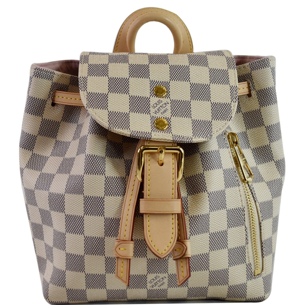 Louis Vuitton White Damier Azur Sperone Cloth ref.975611 - Joli Closet