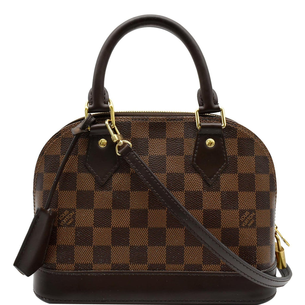 Louis Vuitton Damier Ebene Alma BB w/ Strap - Brown Handle Bags, Handbags -  LOU808581