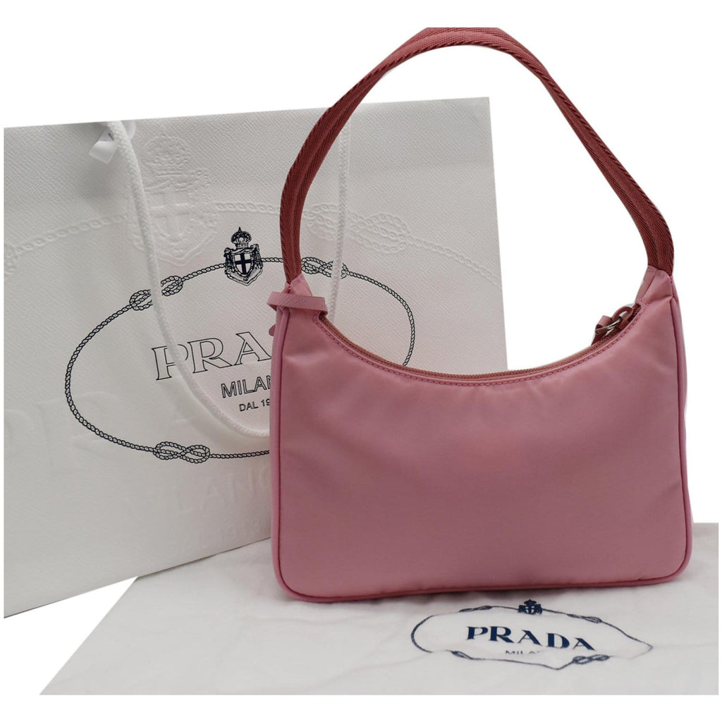 Pink Prada Mini Tessuto Re Edition 2000 Baguette – Designer Revival