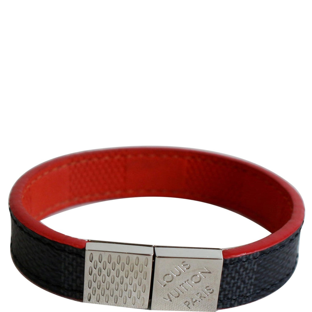 Louis Vuitton Damier Graphit Bangle Bracelet Black X Red P13852 – NUIR  VINTAGE