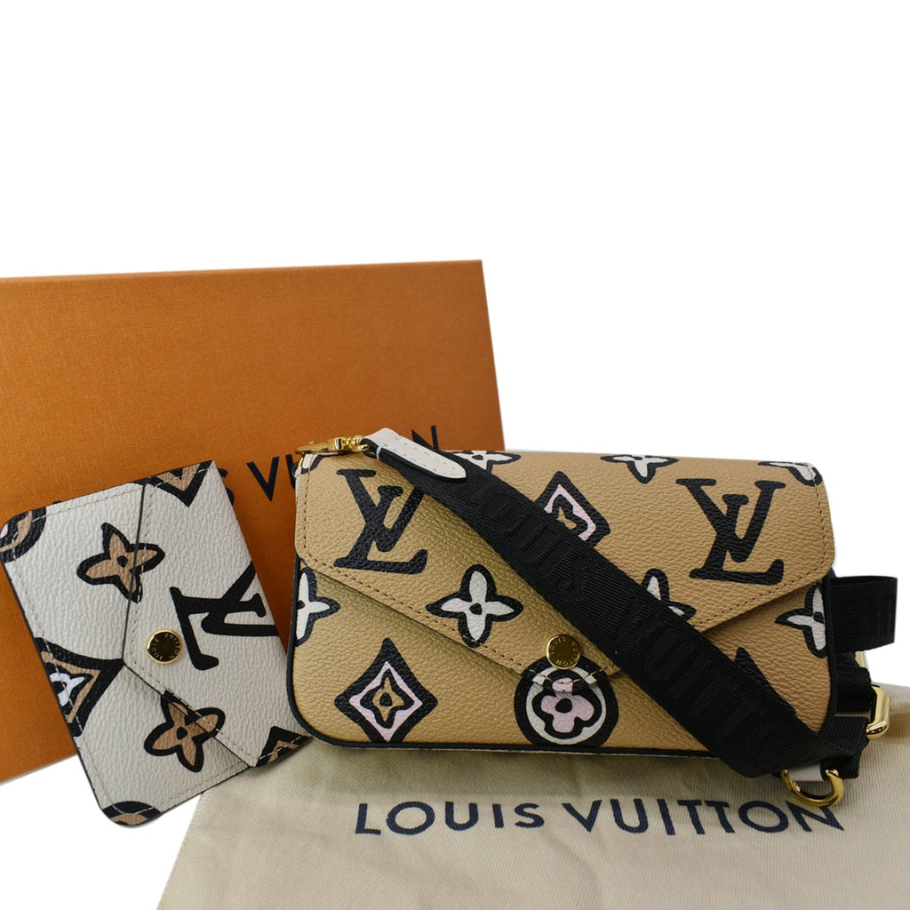 Louis Vuitton Brown Monogram Canvas Félicie Strap & Go Pochette Louis  Vuitton