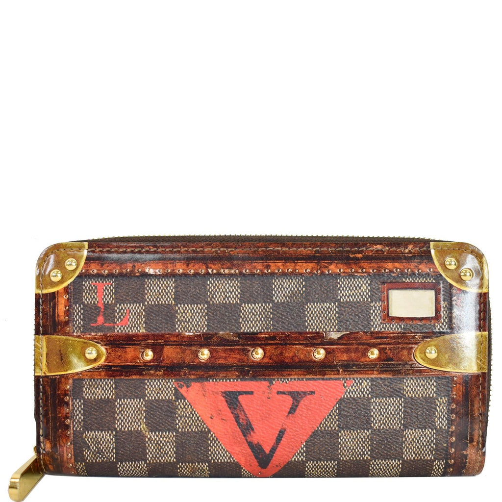 Louis Vuitton Zippy Wallet Damier Ebene Time Trunk Brown Multicolor in  Canvas with Gold-tone - US