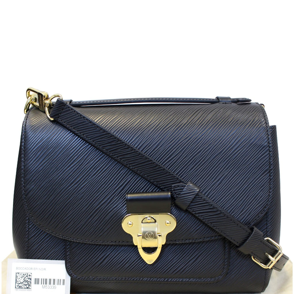 Louis Vuitton Boccador Handbag Epi Leather Black 401911