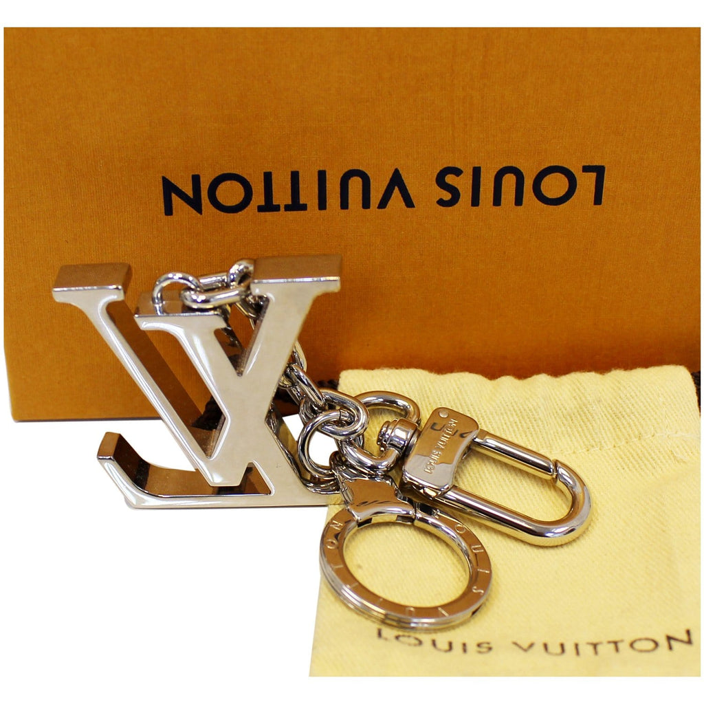 Louis Vuitton Keychain M00066 Silver Green 15cm with Dust Pouch Free  Shipping