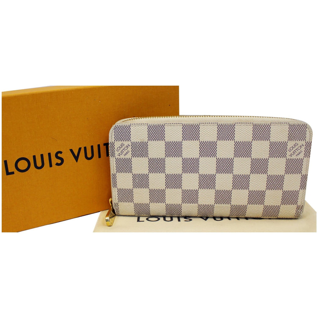 LOUIS VUITTON Damier Azur Zippy Wallet Gold Buckle Wallet White – Brand Off  Hong Kong Online Store