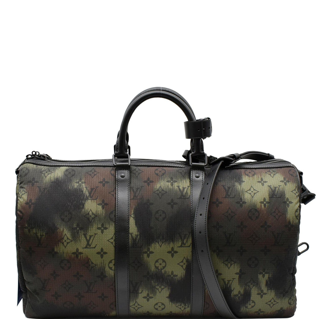Keepall Bandouliere Bag Limited Edition Camouflage Monogram Nylon 50