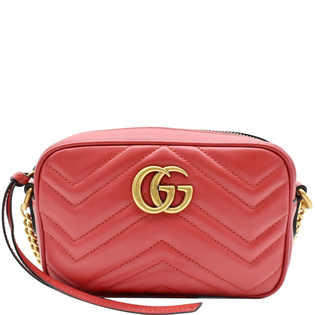 Red Gucci GG Marmont Matelasse Crossbody Bag – Designer Revival