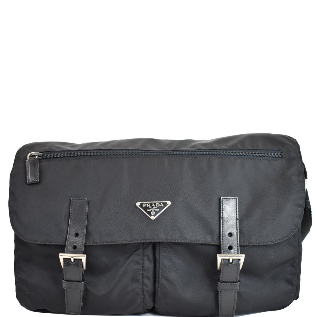 Prada Vela Nylon Messenger Bag BT6671 Black (Nero) – BRANDS N BAGS
