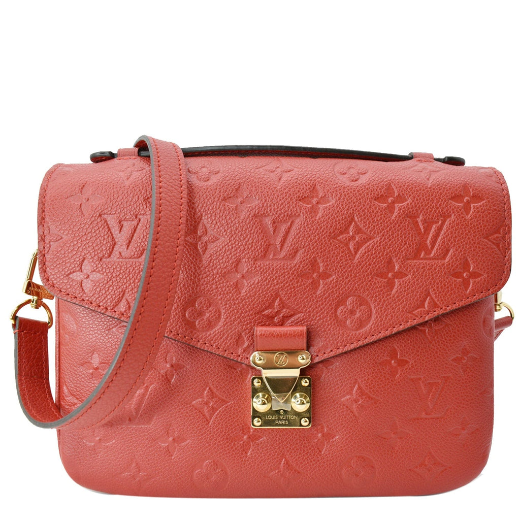 Louis Vuitton Monogram Empreinte Pochette Metis - Red Crossbody