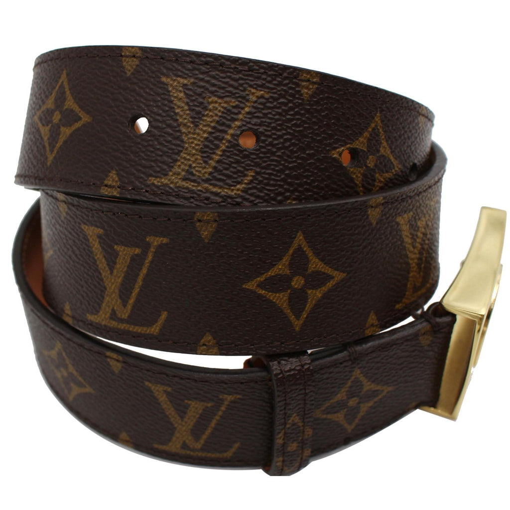 Leather belt Louis Vuitton White size 80 cm in Leather - 30325941