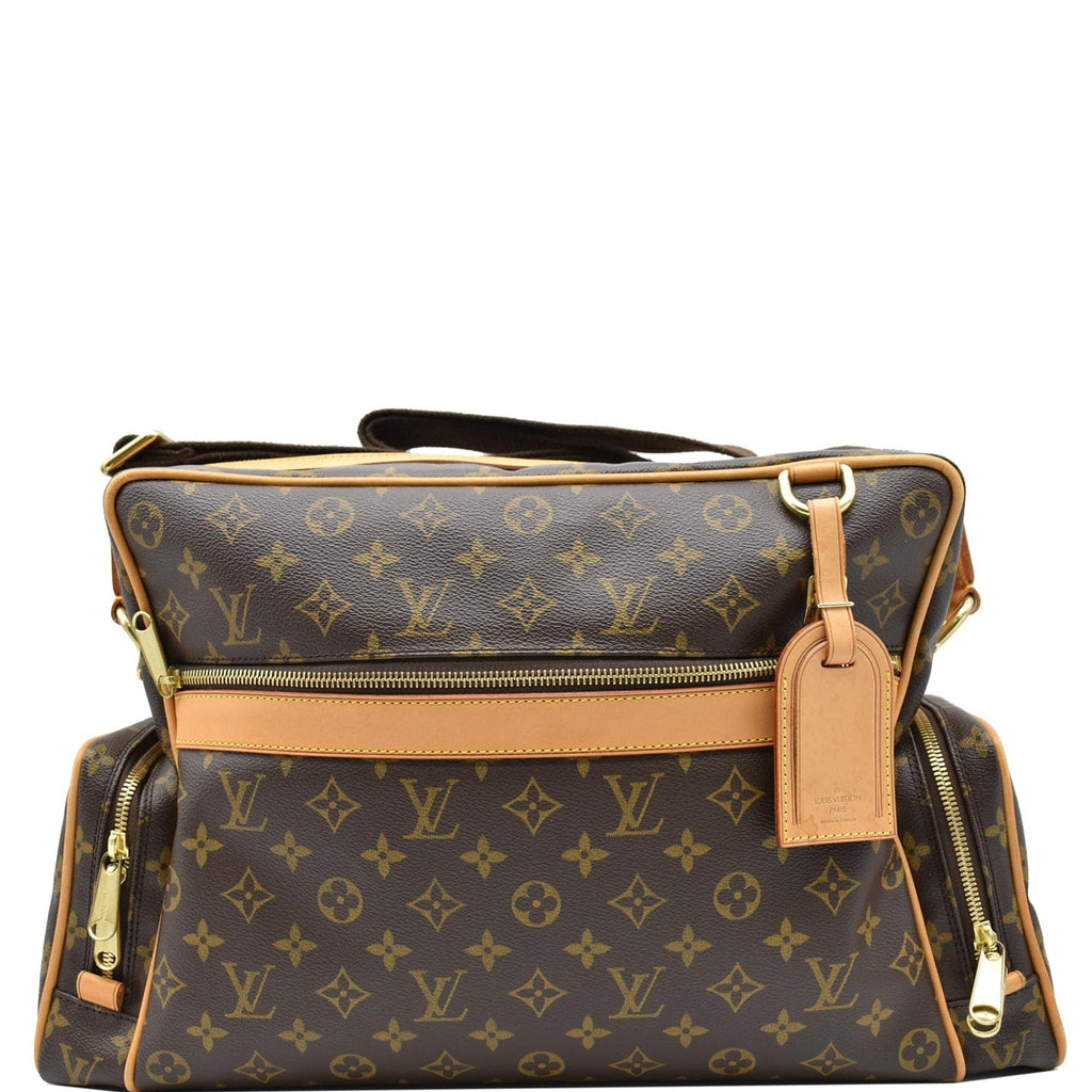 Louis Vuitton Sac Squash Monogram Canvas Shoulder Bag Brown 