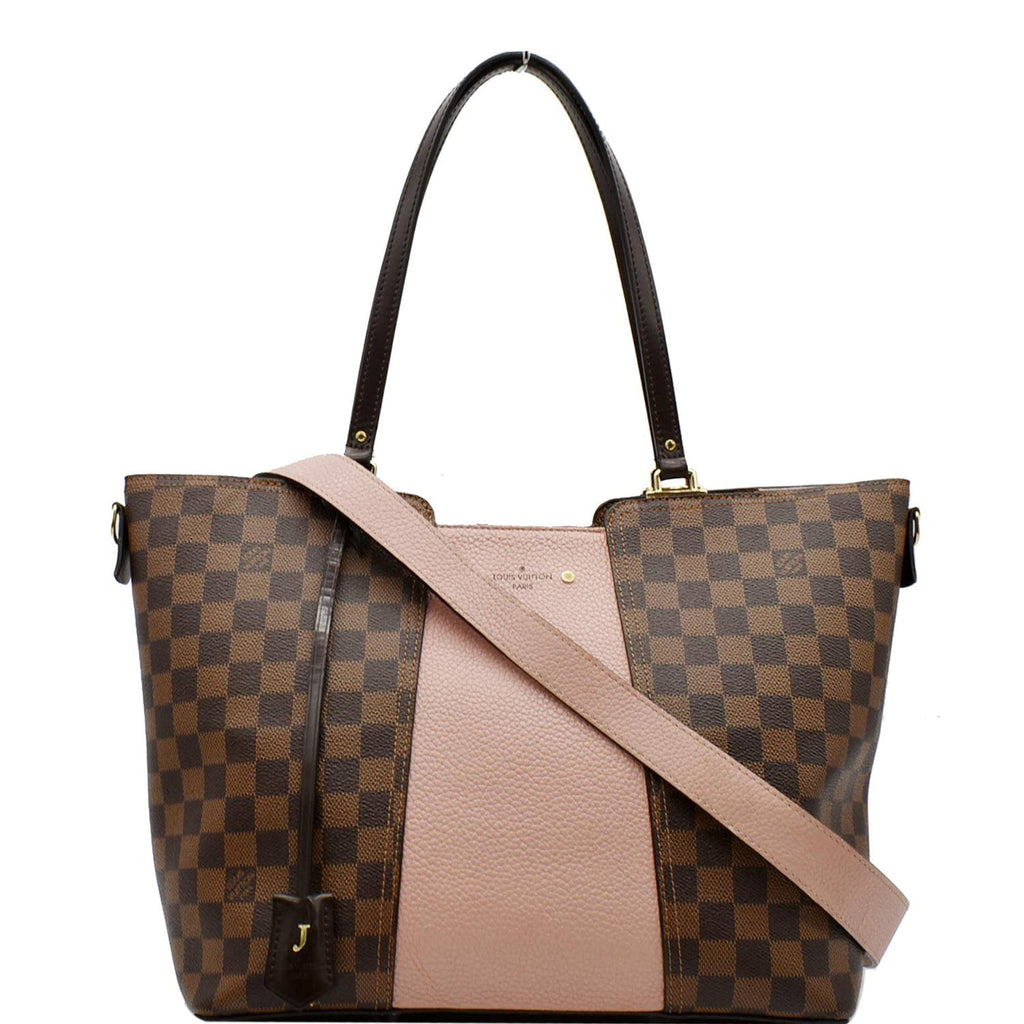 LOUIS VUITTON Jersey Damier Ebene Shoulder Bag Magnolia