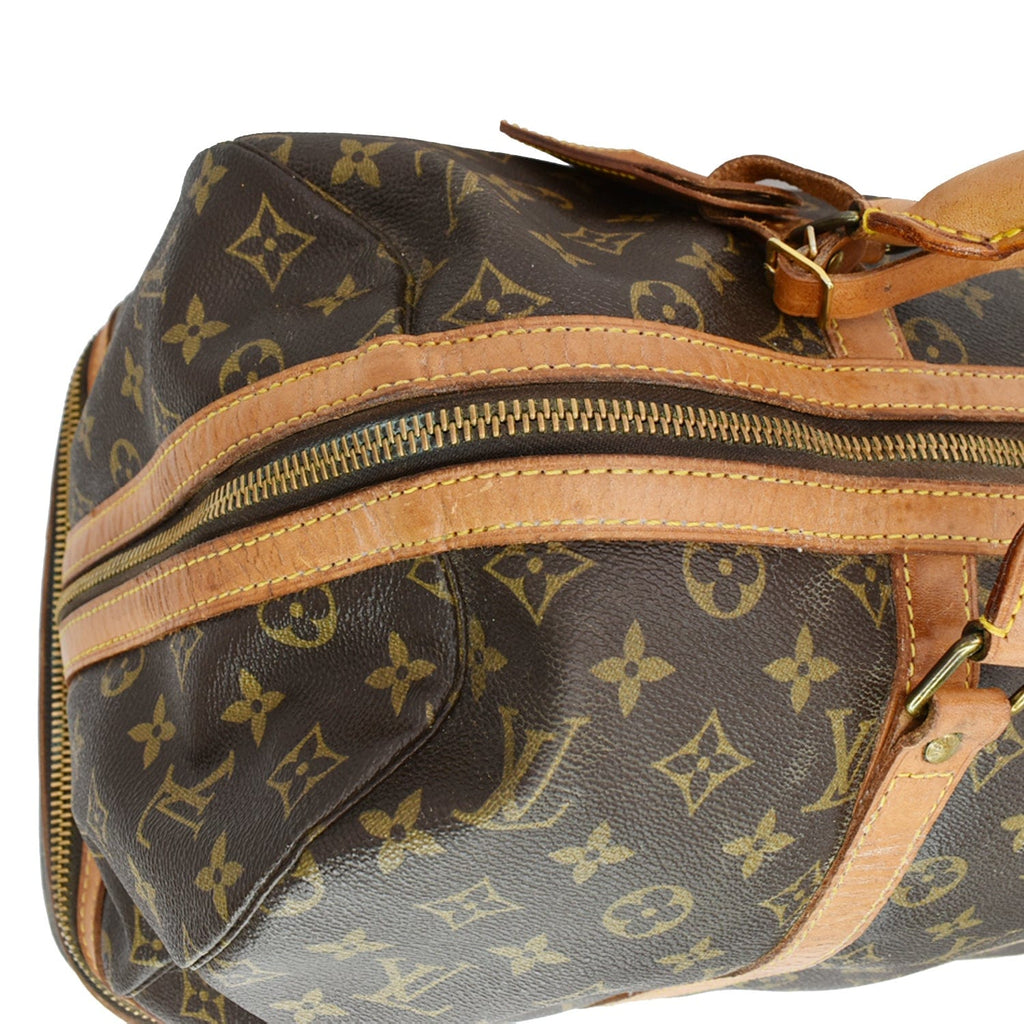 Sac souple cloth travel bag Louis Vuitton Brown in Cloth - 24970044