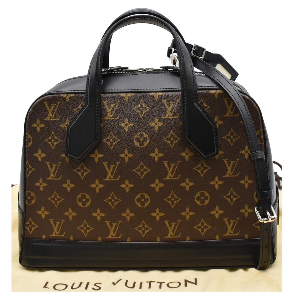 LOUIS VUITTON Dora MM Monogram Canvas Shoulder Bag Blue