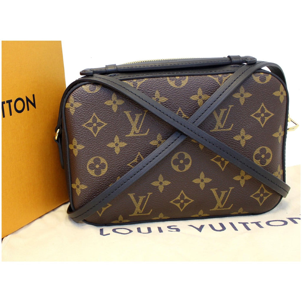 Louis Vuitton Red Leather & Monogram Canvas Saintonge QJBIGK5VRB027